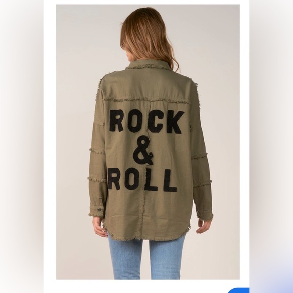 Elan Rock & Roll Shacket  woman’s medium - Picture 2 of 11